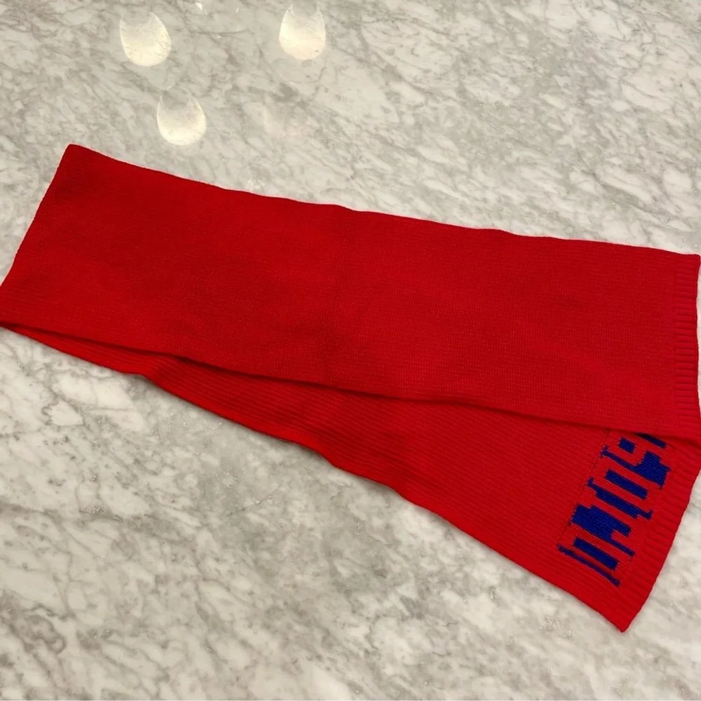 Polo Ralph Lauren Red Cotton Scarf